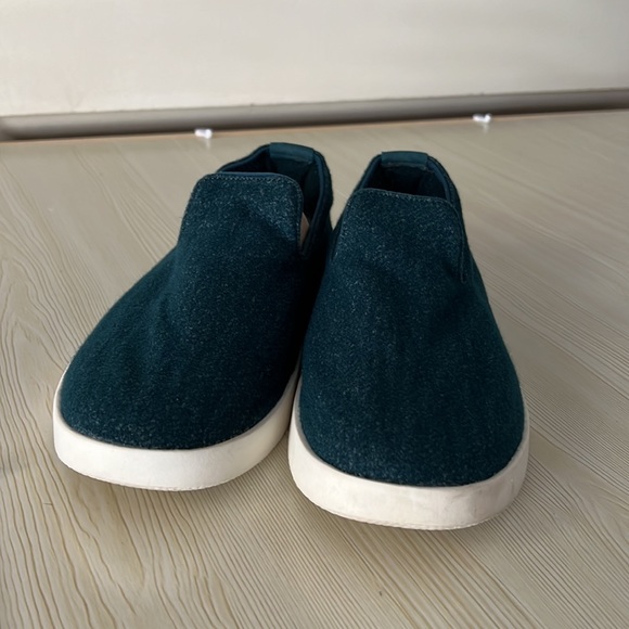 Allbirds Wool Loungers Slip-On Shoes - Aurora Dark Teal Blue / Green - Size: W10 - Picture 9 of 12